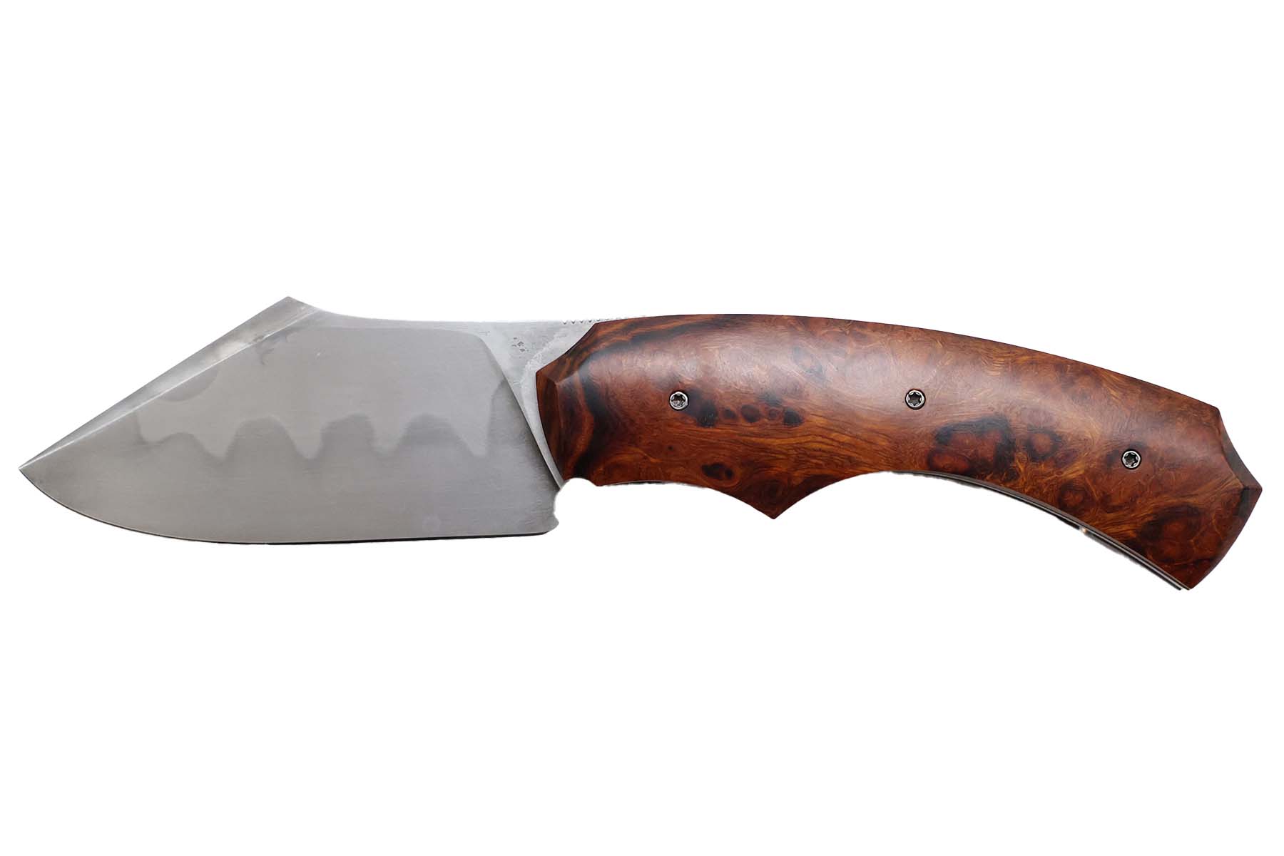Couteau pliant artisanal "R.B.Coutellerie"  Front flipper - bois de fer