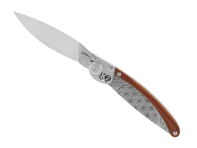 Couteau K2® - manche 11,5 cm décor rosaces