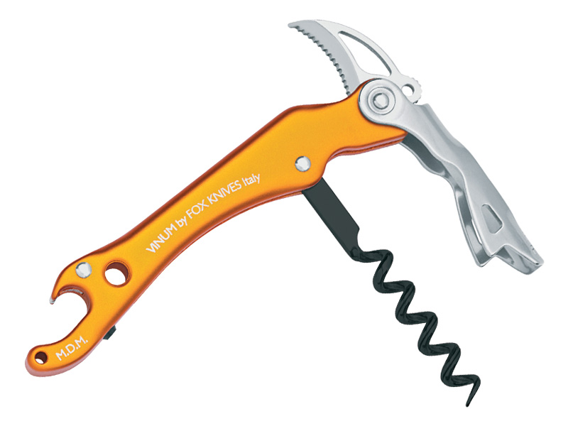Couteau sommelier Fox Vinum 3 pièces orange