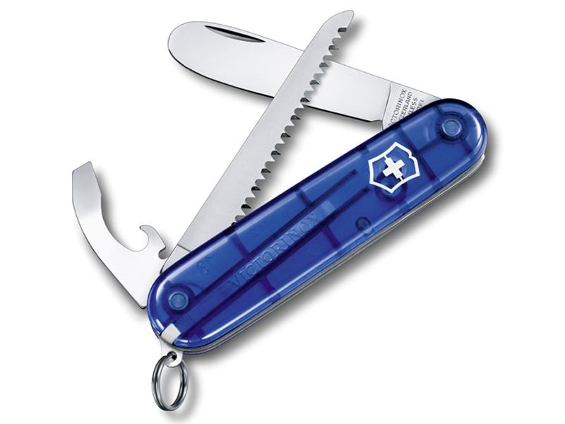 Couteau my First Victorinox Bleu translucide