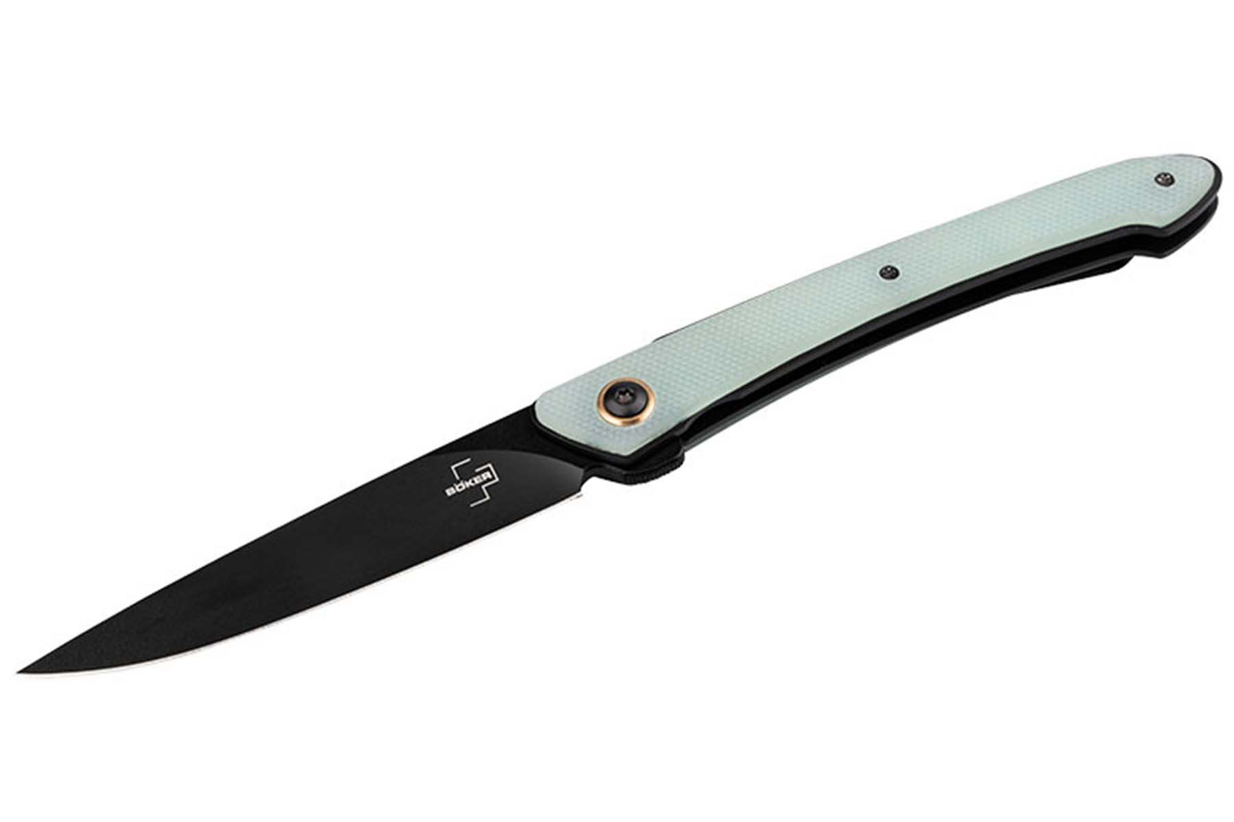 Couteau Pliant Böker Plus Urban Spillo - manche 10 cm G10 jade