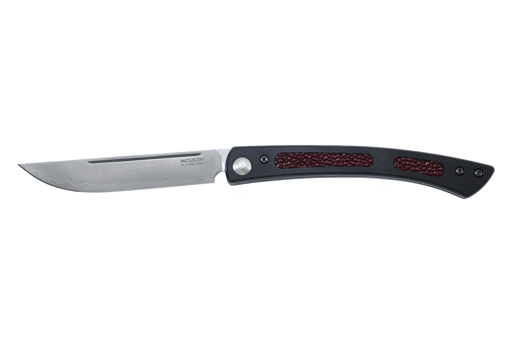 Couteau japonais Mcusta - Steak folding knife rouge