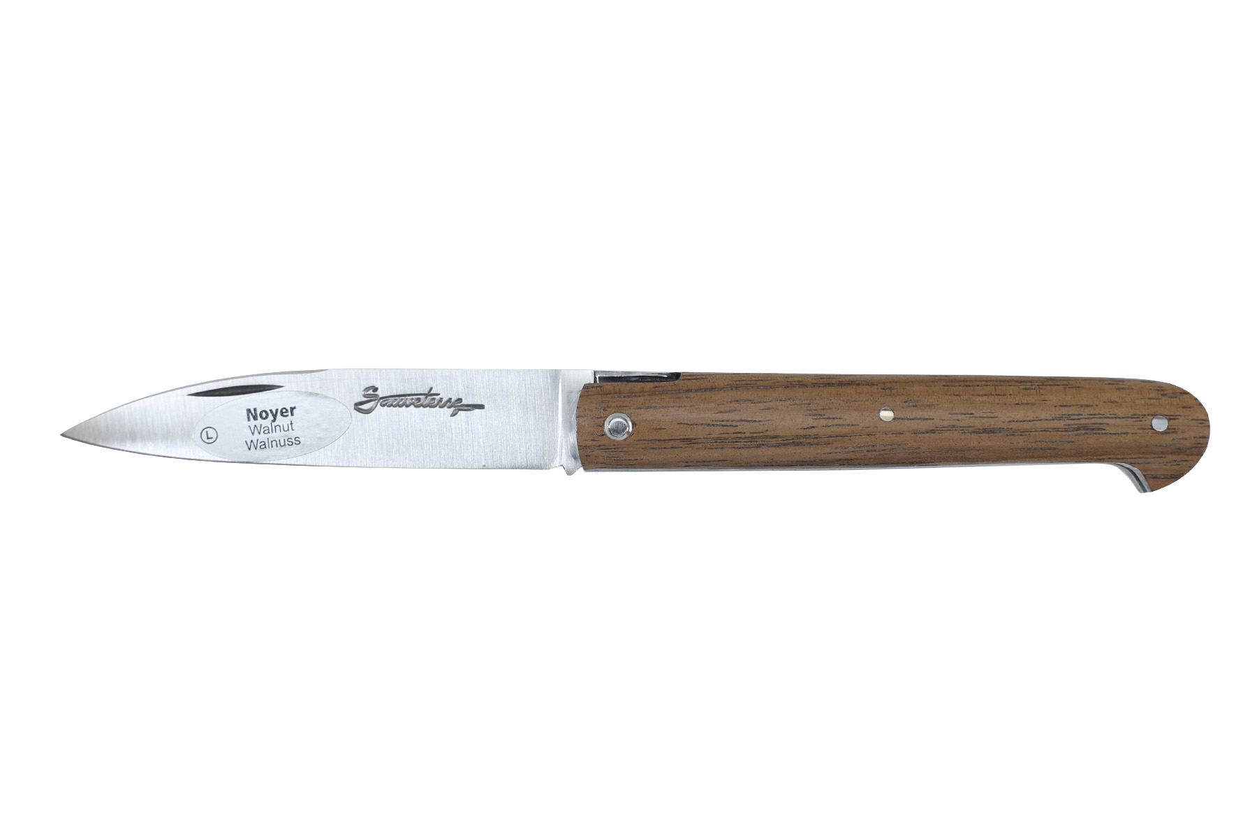 Couteau Sauveterre plein manche 11 cm - Noyer
