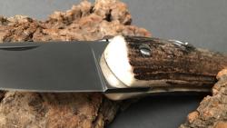 Couteau Mongin "Coup de poing" 10 cm - Bois de cerf