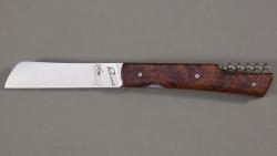 Couteau Perceval Le Vendredi en loupe de bois de fer