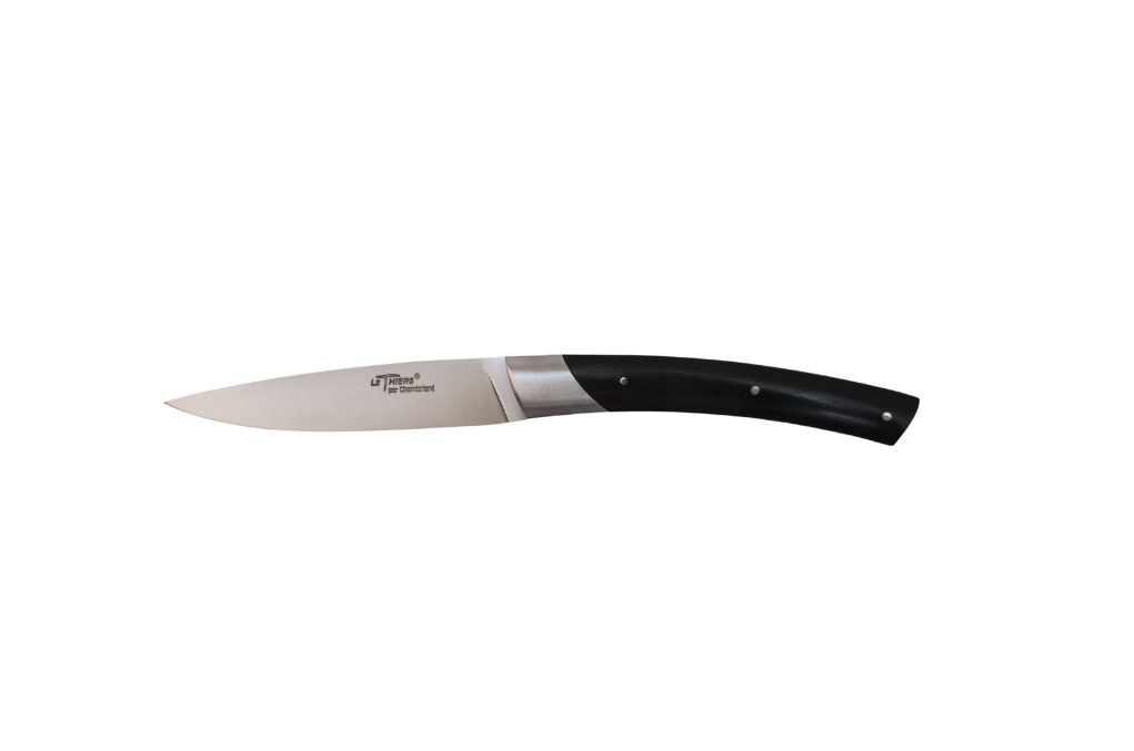 Couteau de cuisine coutellerie Chambriard "Les grands gourmets" - Couteau d'office 8 cm ébène