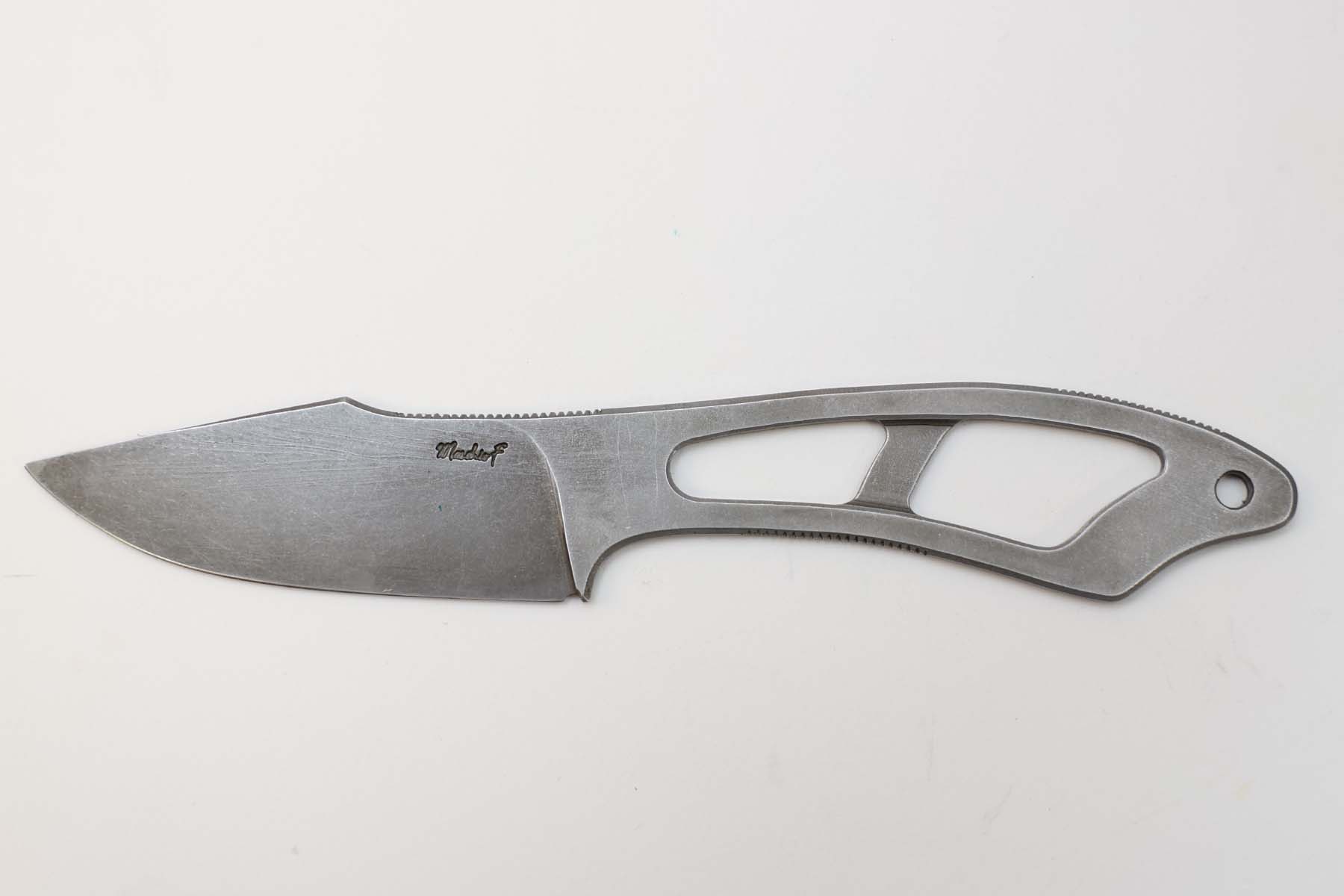 Couteau fixe artisanal de Fréderic Maschio modèle Squelette