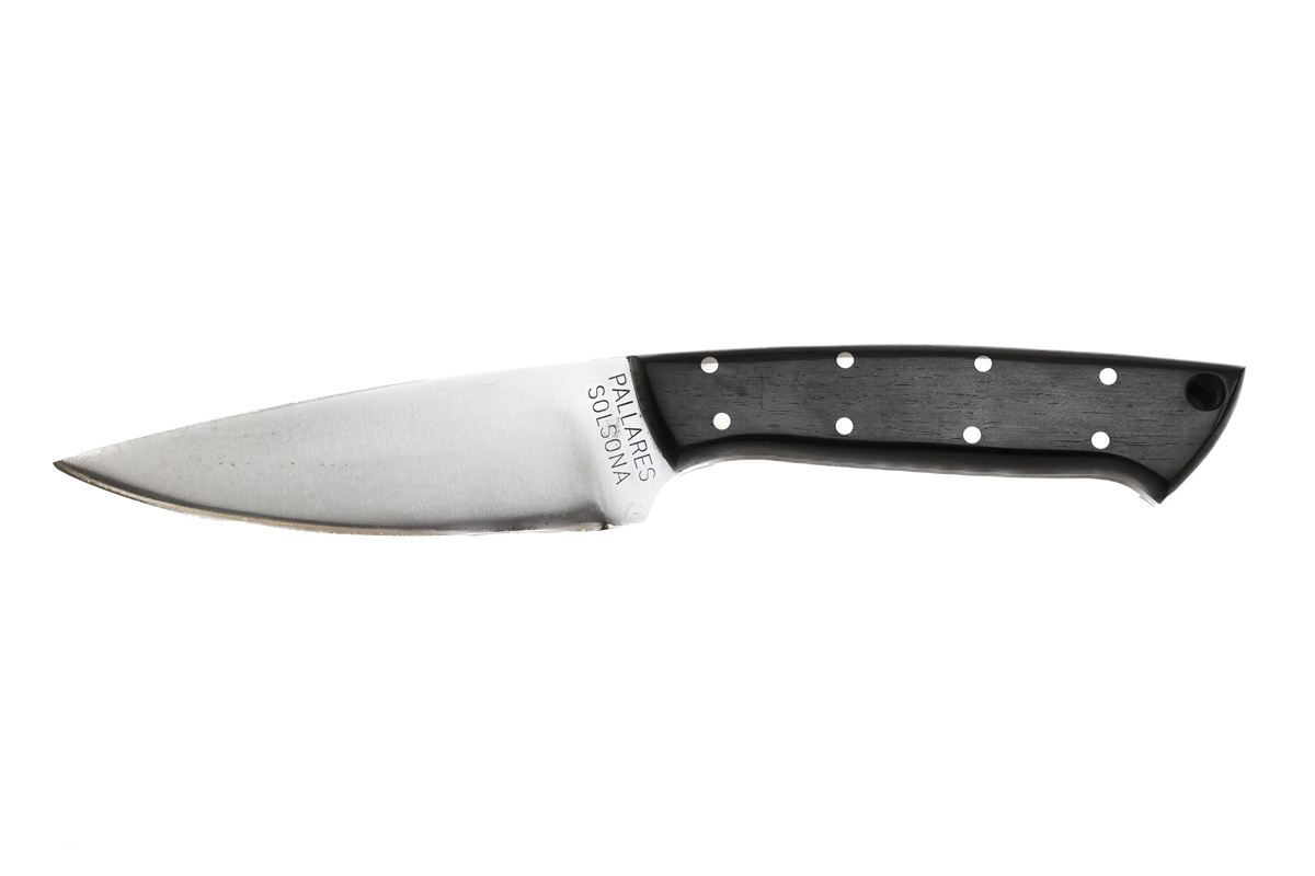 Couteau fixe Pallarès Solsona - Couteau de chasse n°4 en ébène - acier carbone