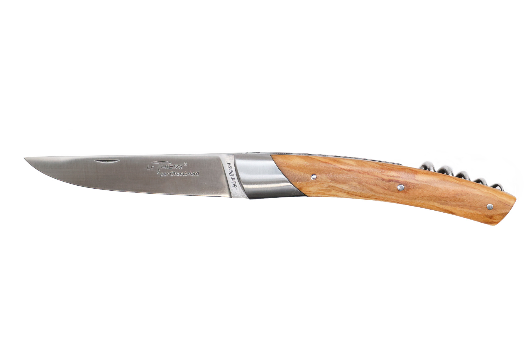 Couteau le Thiers par Chambriard "Grand Cru" manche en olivier