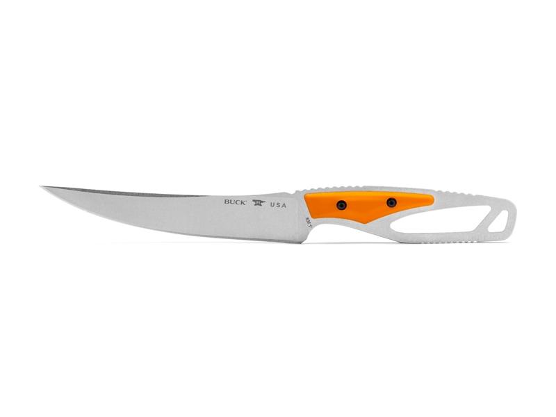 Couteau plat Buck Paklite 2.0 Processor Select - lame 14.5 cm - manche à trous et plaquettes nylon orange