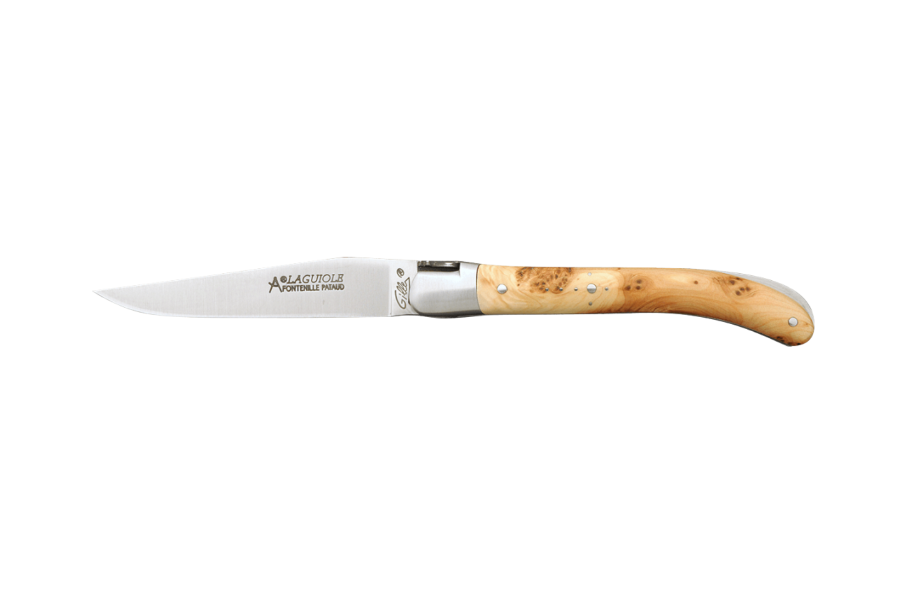 Couteau Laguiole Gilles Fontenille Pataud Pocket - manche 10 cm genévrier