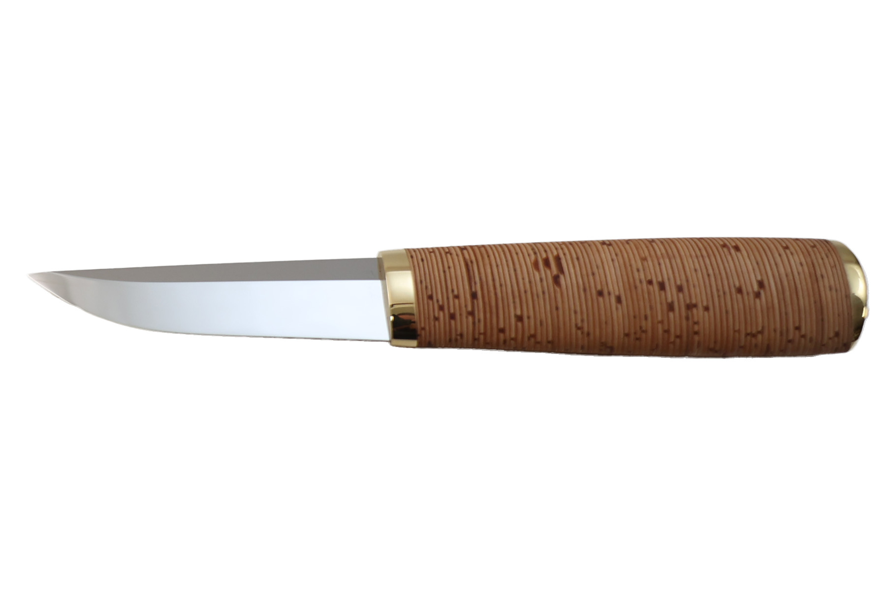 Couteau fixe nordique Artisanal de Pekka Tuominen écorces de bouleau
