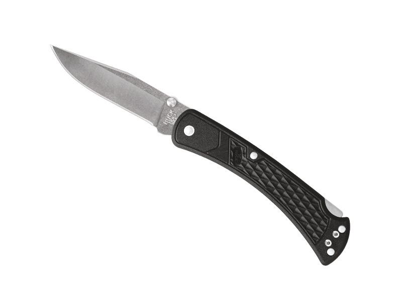 Couteau pliant Buck Hunter Slim Select Noir - manche 12,5 cm nylon noir