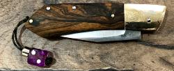 Couteau artisanal Denis Lagarde - bois de bocote