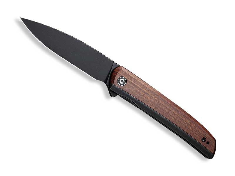 Couteau Civivi Savant - manche 11 cm inox avec plaquettes bois de Guibourtia