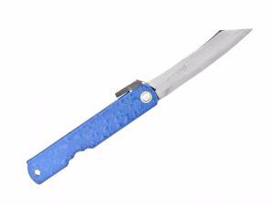 couteau pliant japonais higonokami gouttes bleu