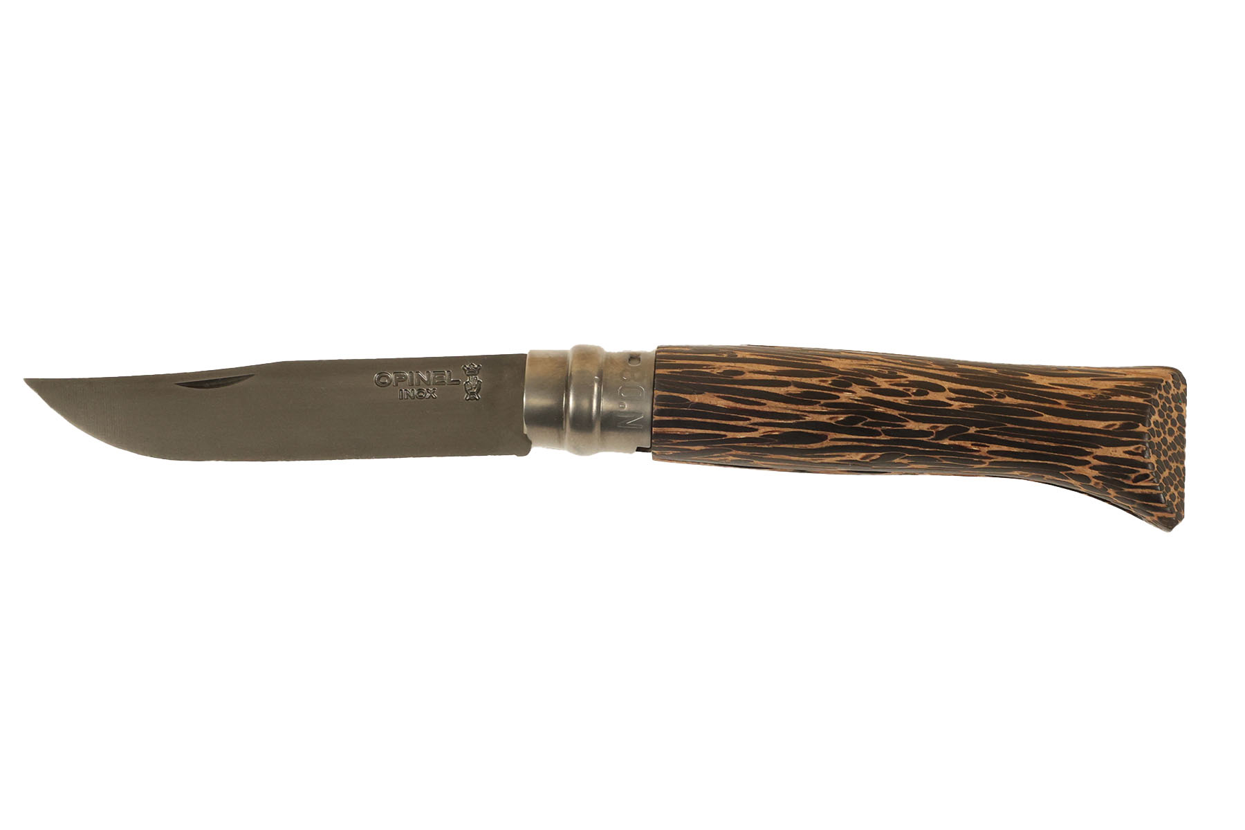 Couteau pliant Opinel N°08 Bois de Palmier Noir - Série limitée 2022