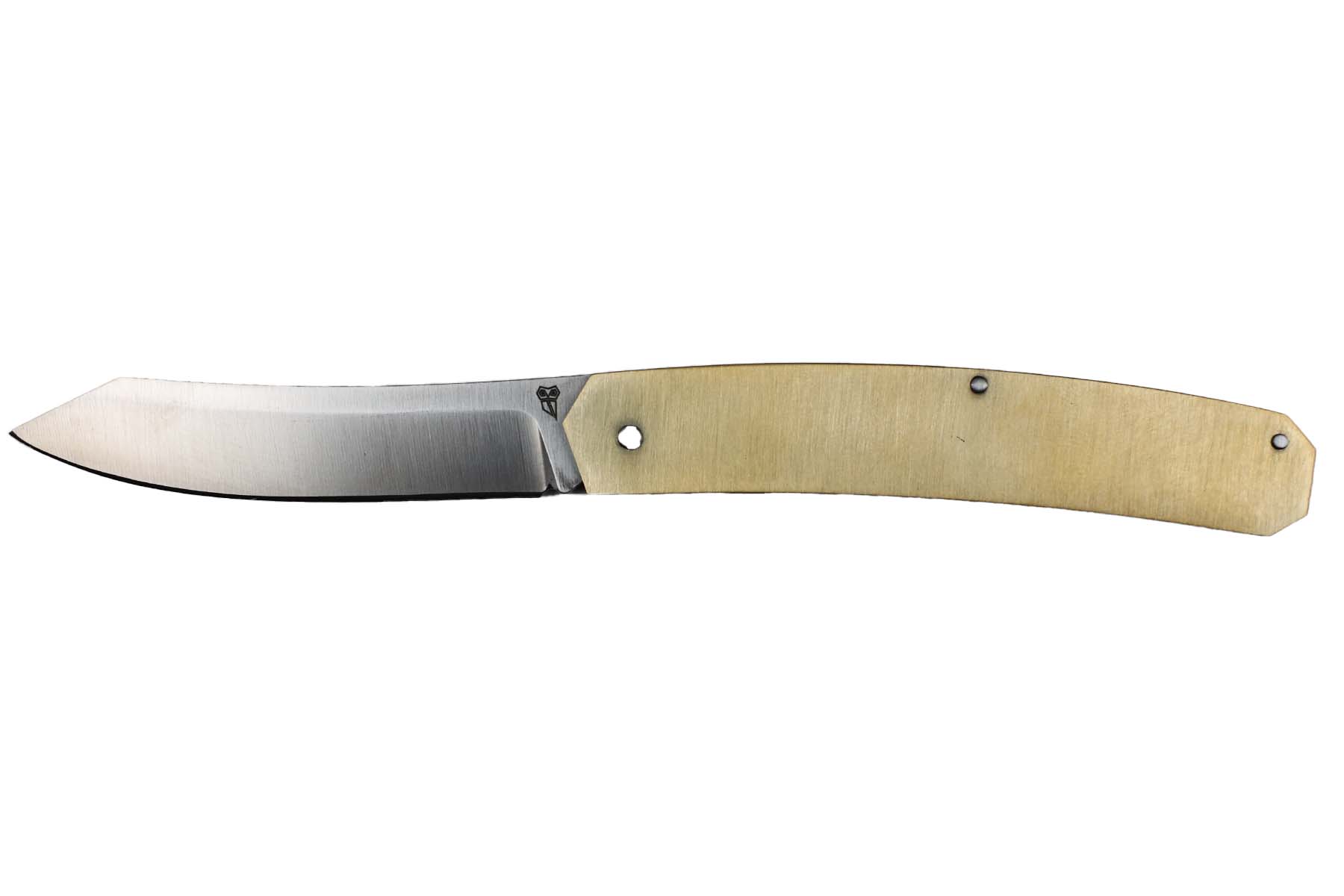 Couteau pliant type "higonokami" de Marc Pallas Laiton