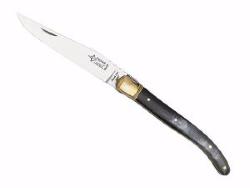 Couteau pliant Laguiole G. David Arbalète mitre laiton - corne 12 cm