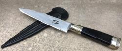 Couteau de Gaucho argentin de Sergio Omar résine noire - 16 cm