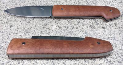 Couteau artisanal d'Andréa Paravicini - loupe de bruyère