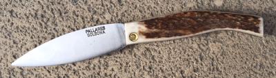 Couteau pliant Pallarès Solsona - Couteau de poche Busa en bois de cerf - acier carbone