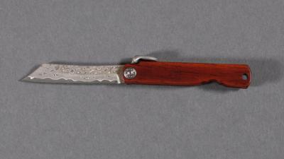 Couteau higonokami Boker Bonsaï mokuzai damascus - manche palissandre